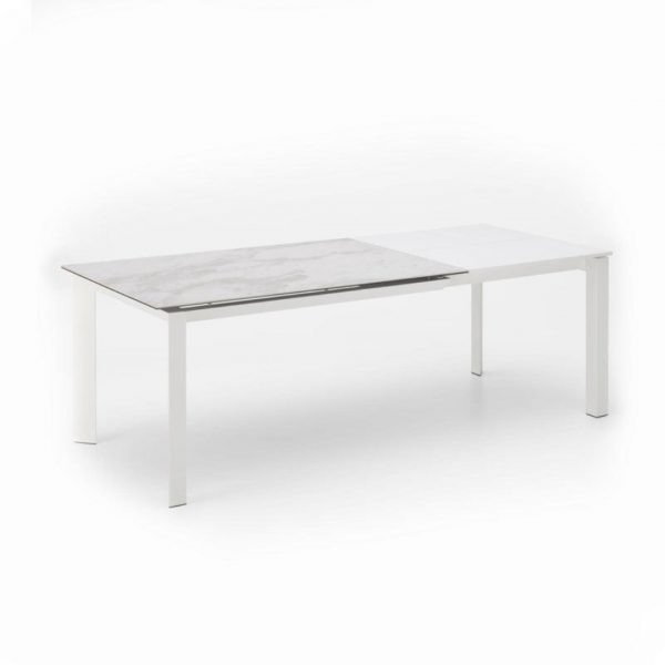 Tavolo allungabile in ceramica marmo grigio COD.OM:325:MB - KasArreda3