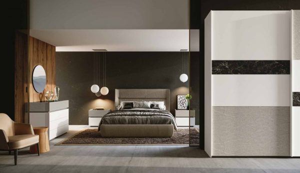Camera da letto completa stile moderno - Isolde - Kasarreda