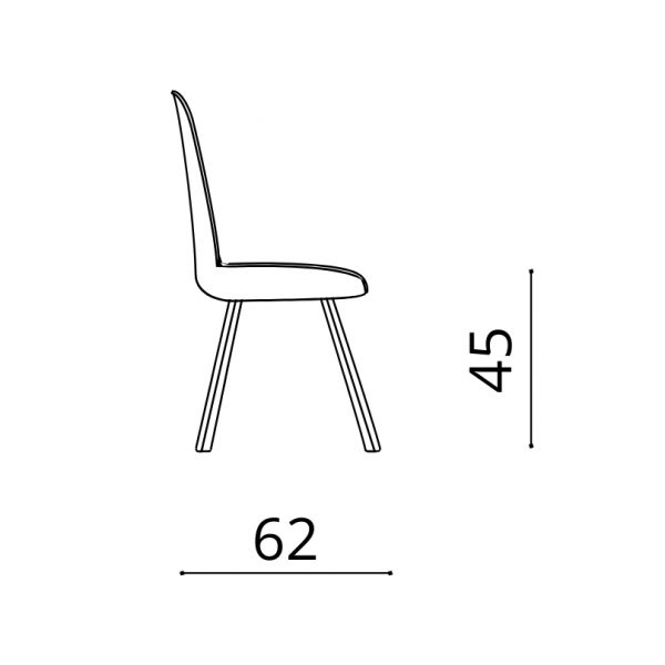 312- BluePrint Sedia con struttura in metallo e seduta in ecopelle effetto vintage - Clodia - KasArreda