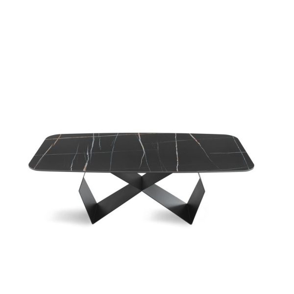 white-KARL _ nero marmo sahara noir lucido _ frontale