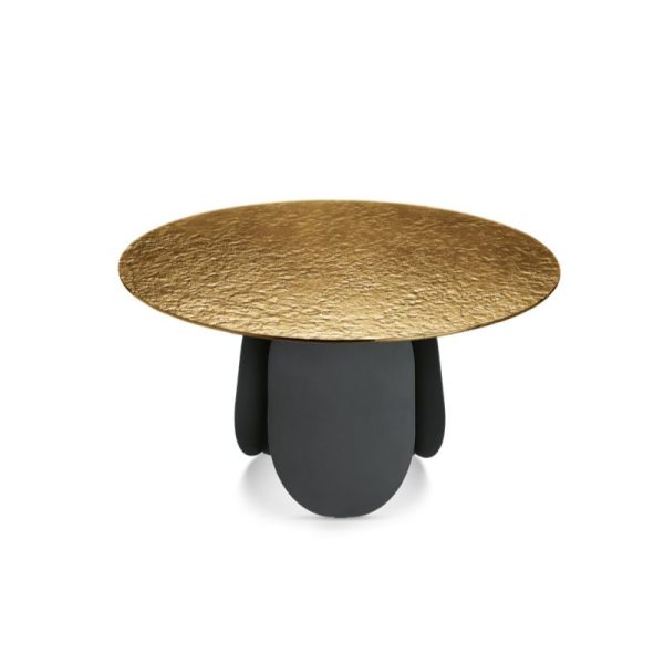 white-MAYA tondo _ nero vetro ambra _ frontale