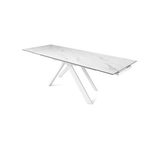 white-NESTORE _ bianco marmo bianco lucido _ aperto trequarti