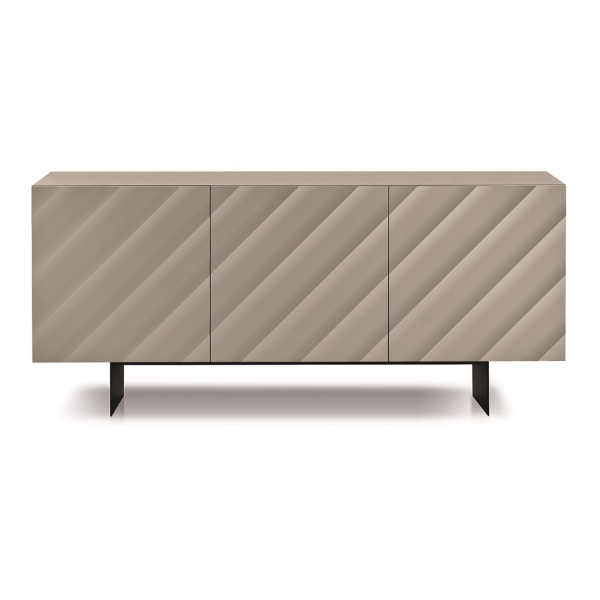 Madia in legno 180 cm 3 ante Tortora 2 piedini - KALLA